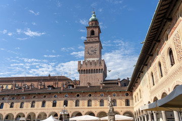 Vigevano, italy: the historic Piazza Ducale
