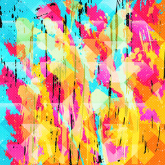 beautiful color abstract pattern illustration of graffiti