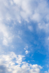 Clouds against blue sky as abstract background