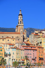 Fototapeta premium Old of Menton, french riviera.