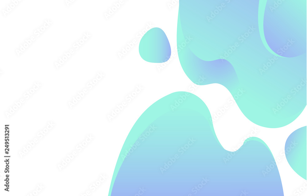 Poster design of web page vector, business banner abstraction. background white and blue color, abstract fo