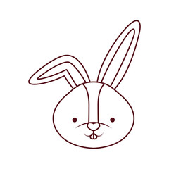 rabbit head isolated icon