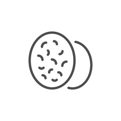 Nutmeg line icon