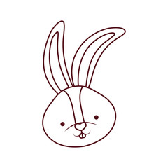 rabbit head isolated icon