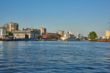 Russia. Kaliningrad. View of the embankment of the Museum of the World Ocean