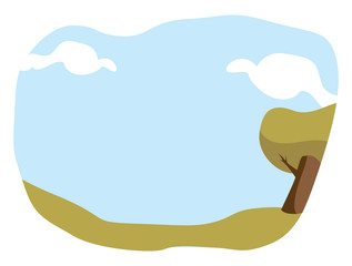 field yard sky backround