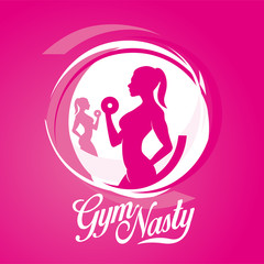 Girls Woman Gym Sport Pink
