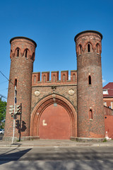 Russia. Kaliningrad. Zakheim Gate, front view