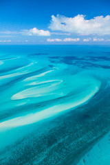 Fototapeta na wymiar Aerial view, Eleuthera, Bahamas, America