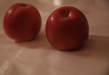 Natural organic apple. Red apple