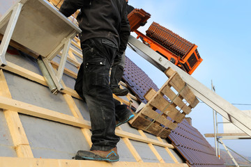 Tiling a roof