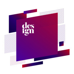 Colorful abstract geometric shapes badges