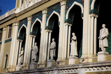 Obraz premium Nizami Museum of Azerbaijani Literature in Baku, Azerbaijan. One of the attractions of the Baku city
