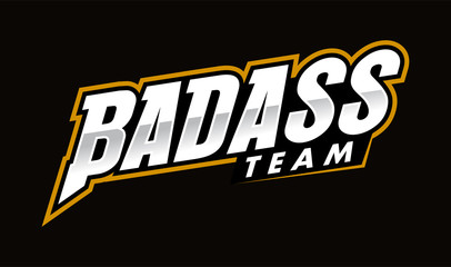 Badass typo letter Logo