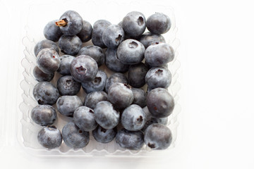 blueberries isolated on white background