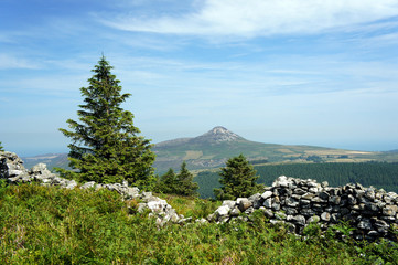 Landscapes of Ireland.Great Sugar Loaf Mountain.