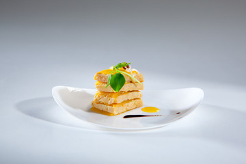 Foie gras and mango appetizer