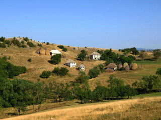 Fototapeta premium village in serbia