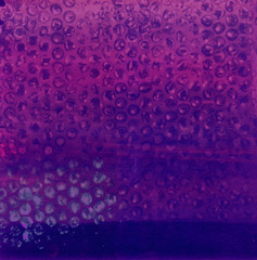 Abstract blue, purple and pink shades background. Handmade watercolor texture of multi color gradient with bubbles. Digital art illustration. Design for wallpaper, greeting/invitation card.