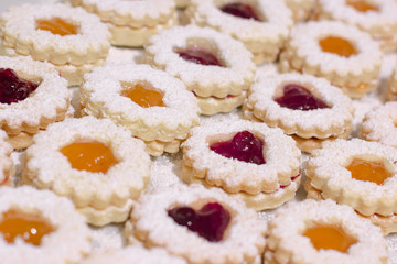 Biscuits with jam