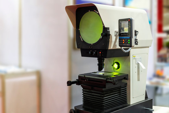 High technology and modern of profile projector or optical comparator for silhouette precision measuring and quality control of small parts in industrial