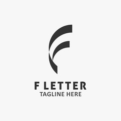 Letter F logo design