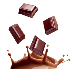 chocolate milk drink splash glass straw