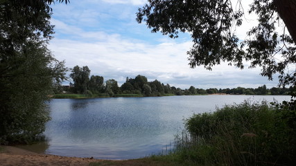 landscape with lake and sky
