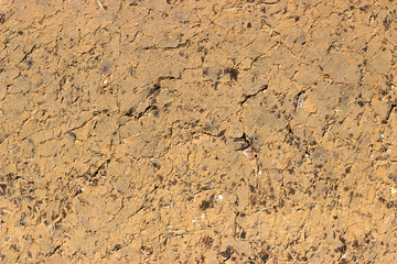 texture of clay wall from clay house, clay background