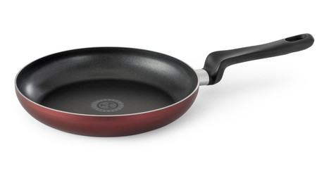 Frying pan isolated on white background, clipping path saved