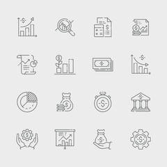 Finance And Money Icon Set