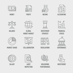 Global Investment Icon Set