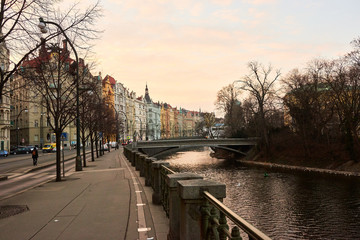 Fototapeta na wymiar Prague in winter