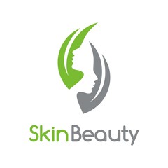 Beauty logo, skin care, woman silhouette logo template