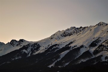 Berge bei Sonnenuntergang