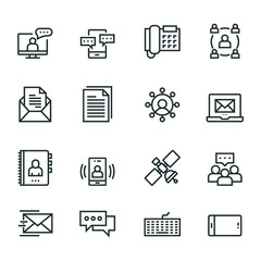 Communication Icon Set