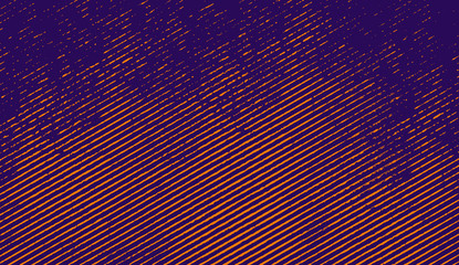 Abstract duotone background . Halftone texture . Synthwave gradient pattern design element .