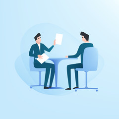 EMPLOYMENT INTERVIEWING BANNER CONCEPT