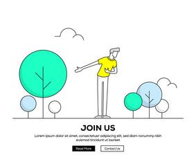 JOIN US BANNER CONCEPT