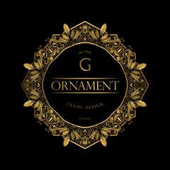 Frame Luxury with Golden Color