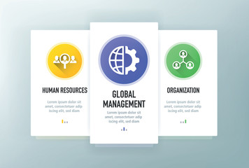 BUSINESS MANAGEMENT ICON CONCEPT