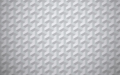 Grey abstract background with geometric pattern with 3d effect.