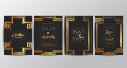 Premium luxury wedding invitation cards