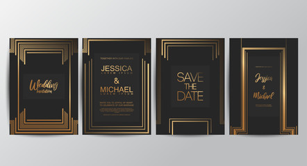 Premium luxury wedding invitation cards