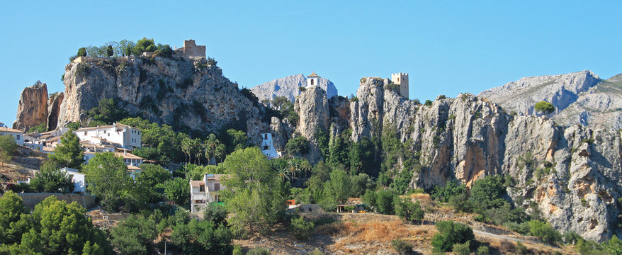 El castell de guadalest, Espagne