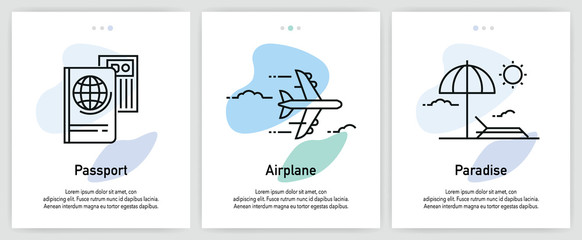 Tourism And Travel Icon Concept