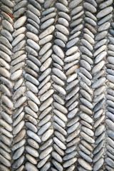 Particolre structure of some streets of Chora in Mykonos made of stones