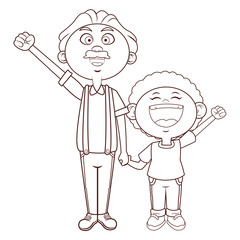 grandfather and grandson