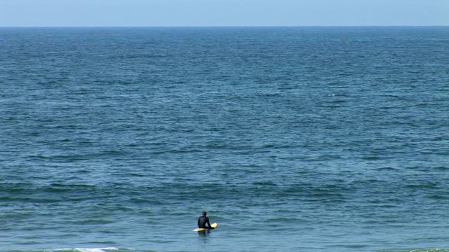 Oceanside Surfer Waits