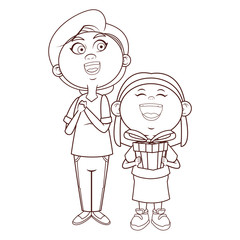 grandmother elder and granddaughter